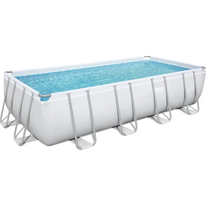 Каркасный бассейн BESTWAY POWER STEEL 549х274х122см, 14812л + фильтр-насос 5678 л/ч, тент, лестница 56465 BW